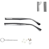QYAJS Black Glasses Arm Replacement - 1 Pair