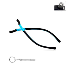 QYAJS child eyeglass arms replacement temple in black and blue
