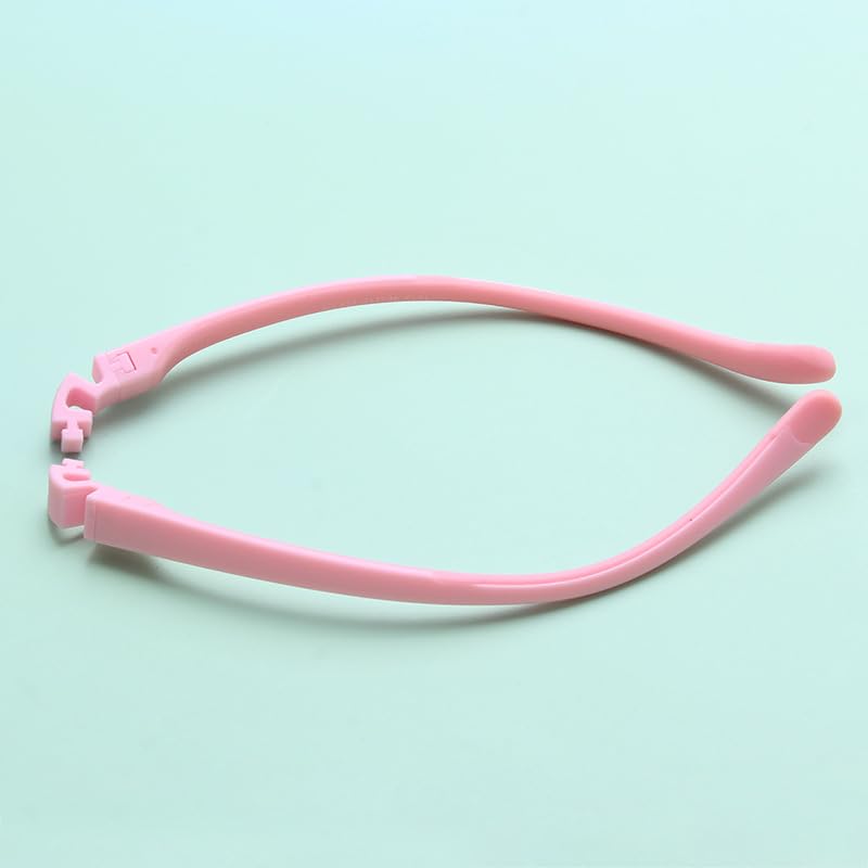 Replacement temple arms for child glasses - pink silicone