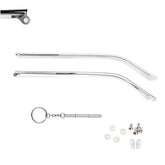 QYAJS clear metal glasses temple arms