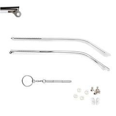 QYAJS clear metal glasses temple arms