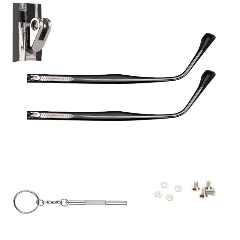 QYAJS black eyeglasses replacement temple arms