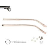 QYAJS rose gold metal eyeglass frame arms close-up 01