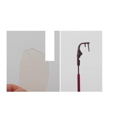 Package includes temple arms, nose bridge, screws and screwdriver