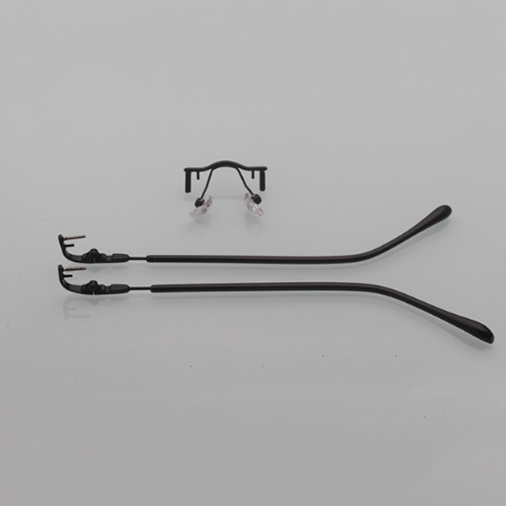 Replacement temple arms for rimless glasses
