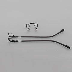 Replacement temple arms for rimless glasses