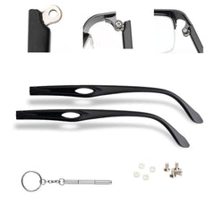 QYAJS TR90 temple arms replacement kit – front view