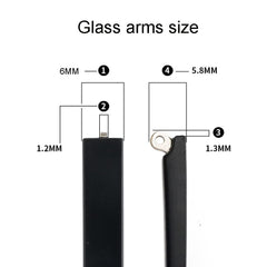 QYAJS TR90 temple arms replacement kit – package contents