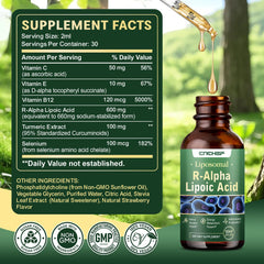 Nutrition panel showing B12, C, E and Selenium