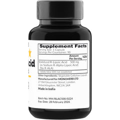 Stabilized R-Alpha-Lipoic Acid capsules (R-ALA)