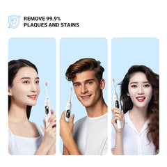Includes four soft brush heads