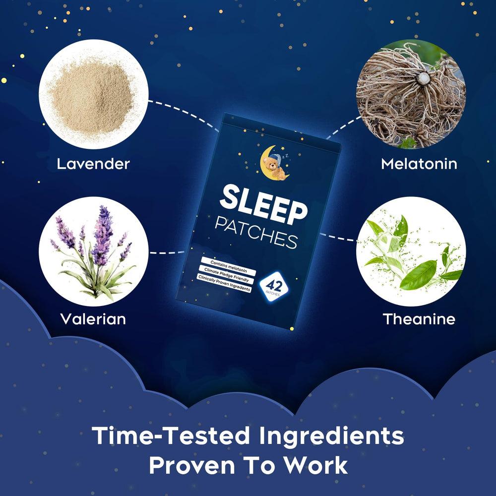 Applying RAAYAM sleep patch to skin