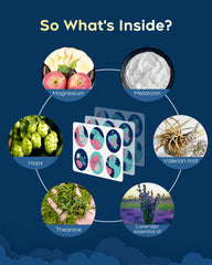 Close-up of RAAYAM Sleep Patches being applied to skin