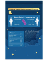 All-natural sleep patch ingredients and logo