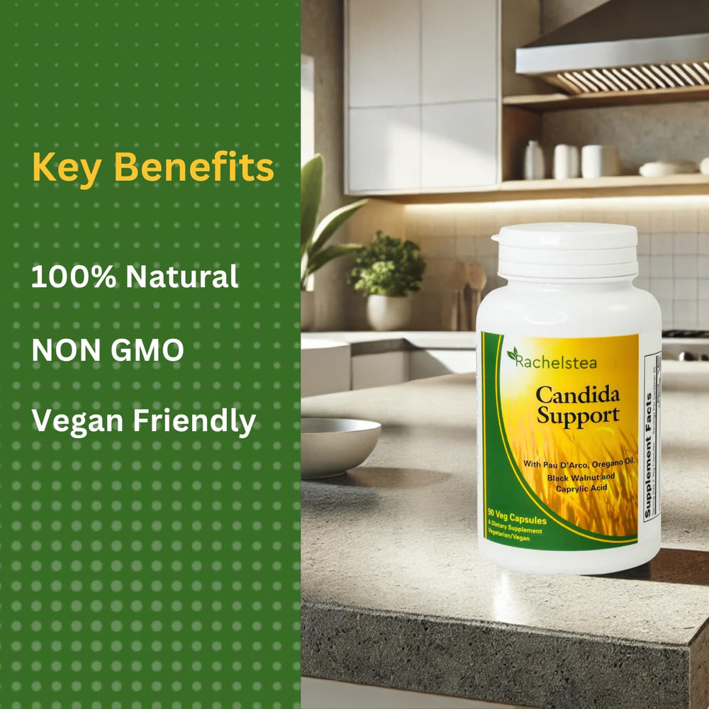 90 vegan capsules bottle on white background