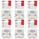 Pack of 6 RADIUS Natural Silk Dental Floss (33 yards each)