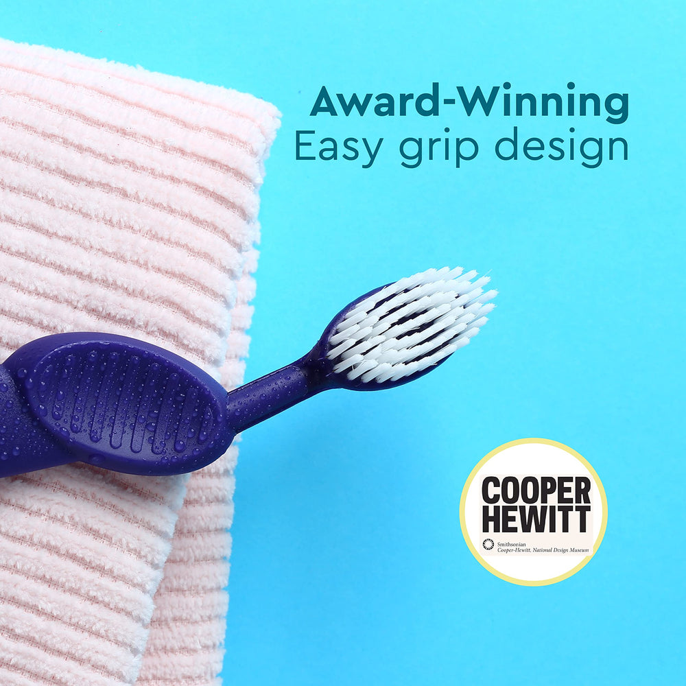 ADA Accepted logo and Radius toothbrush on packaging