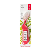 Front view of RADIUS Flex Brush with watermelon handle and bristle configuration
