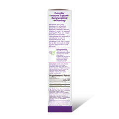 Elderberry mint flavor badge on toothpaste tube