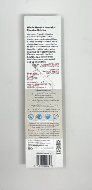 Ergonomic reversible handle for right- and left-handed brushing