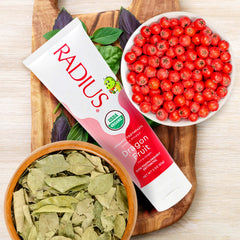 Chemical-free toothpaste for kids by Radius Organic