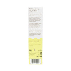 Label featuring no synthetic foaming agents and GMO-free claim