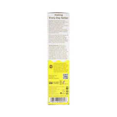 Packaging showing gluten-free and fluoride-free claims