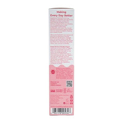Close-up of dragon fruit artwork on toothpaste tube