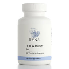 Raena DHEA 5mg bottle hero image on white background
