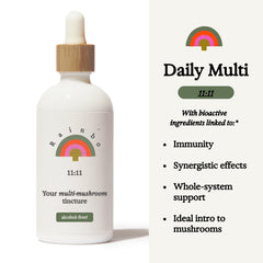 Close-up of the 11-mushroom dual-extract blend