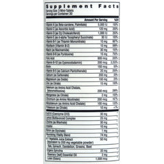 Rainbow Light Multivitamin 50+ Mini bottle label close-up