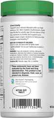 Close-up of easy-to-swallow Rainbow Light mini-tablets