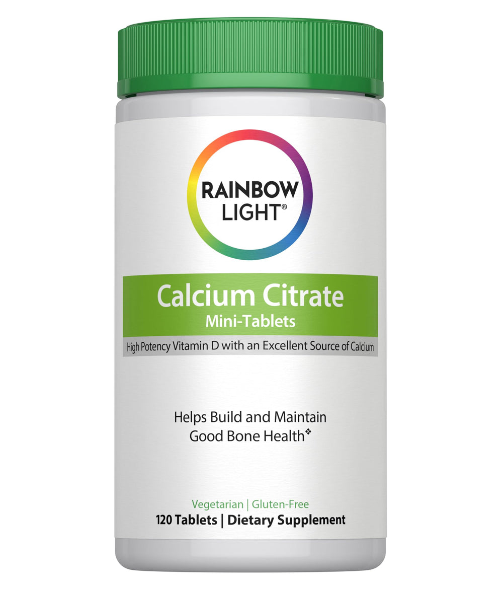 Rainbow Light Calcium Citrate with Vitamin D bottle, 120 count