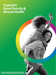 Nutrition label highlighting 500 mg calcium and 250 mg magnesium with vitamin D3