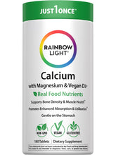 Rainbow Light Calcium With Magnesium and Vitamin D3 bottle – 180 count