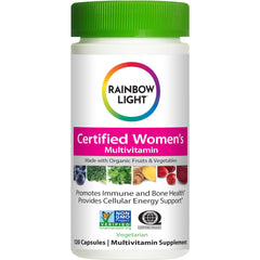 Rainbow Light Certified Women's Multivitamin – 120 Caps – Organic Blend