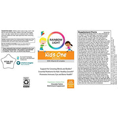 Made in USA label on Rainbow Light multivitamin