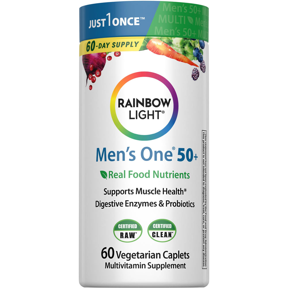 Rainbow Light Men's 50+ Multivitamin bottle