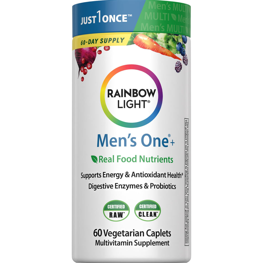 Rainbow Light Men's One Multivitamin packaging 60-count
