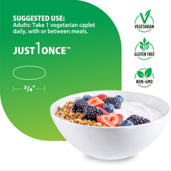 Close-up of vitamins and ingredients in Rainbow Light Men's One Multivitamin