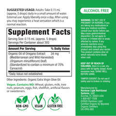 Dosing dropper with oregano oil extract