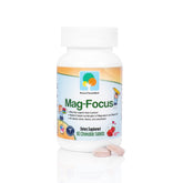 Raise Them Well Magnesium Focus for Kids bottle with natural strawberry flavor
