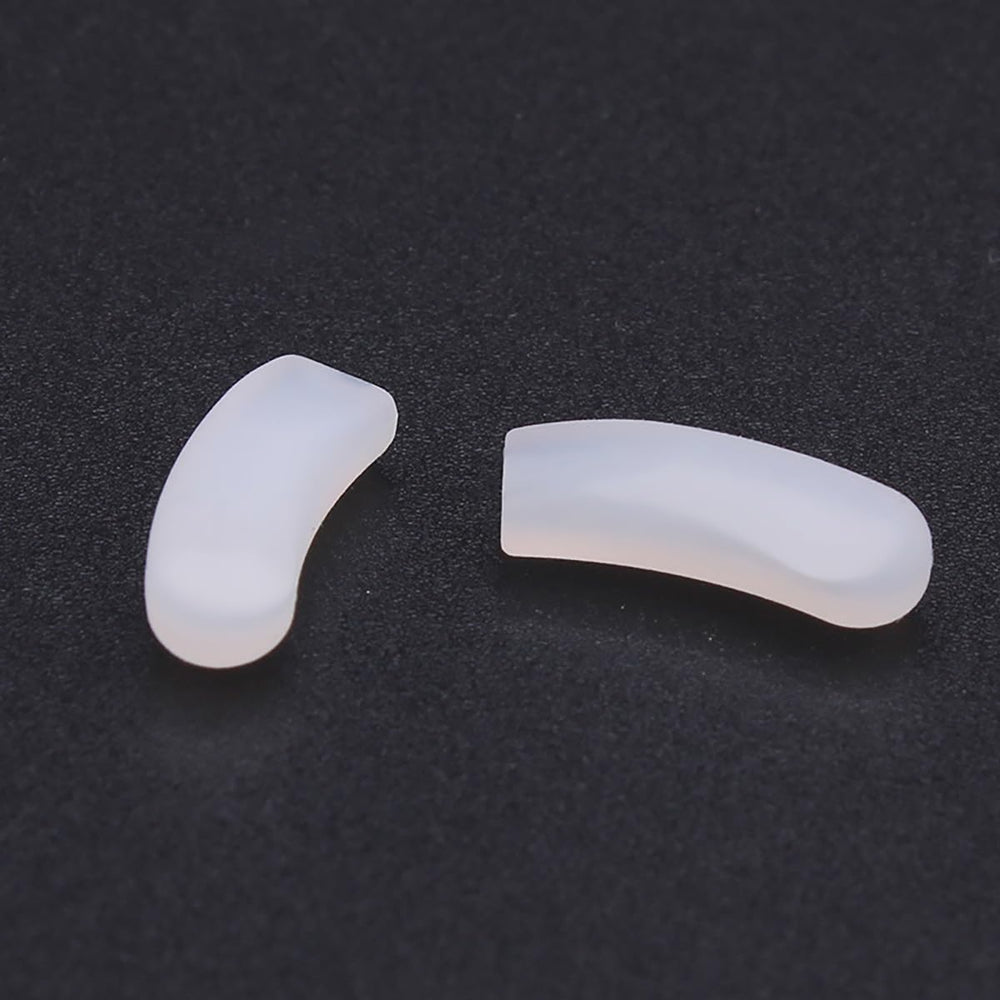 Ergonomic comfortable silicone nose pieces on glasses