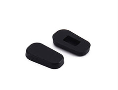 Anti-slip silicone nose pads installed on eyeglasses
