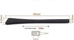 Soft silicone eyeglass end tips provide comfortable wear
