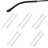 Close-up of RALHAYWIN replacement temple tip in white silicone