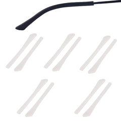Close-up of RALHAYWIN replacement temple tip in white silicone
