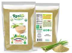 Lemongrass powder steeped in hot water for tea