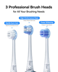 Conada certified AirJet II replacement heads for adults in white