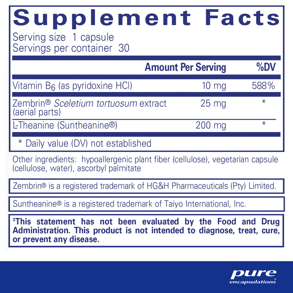Rapid Calm bottle with label displaying 30 capsules